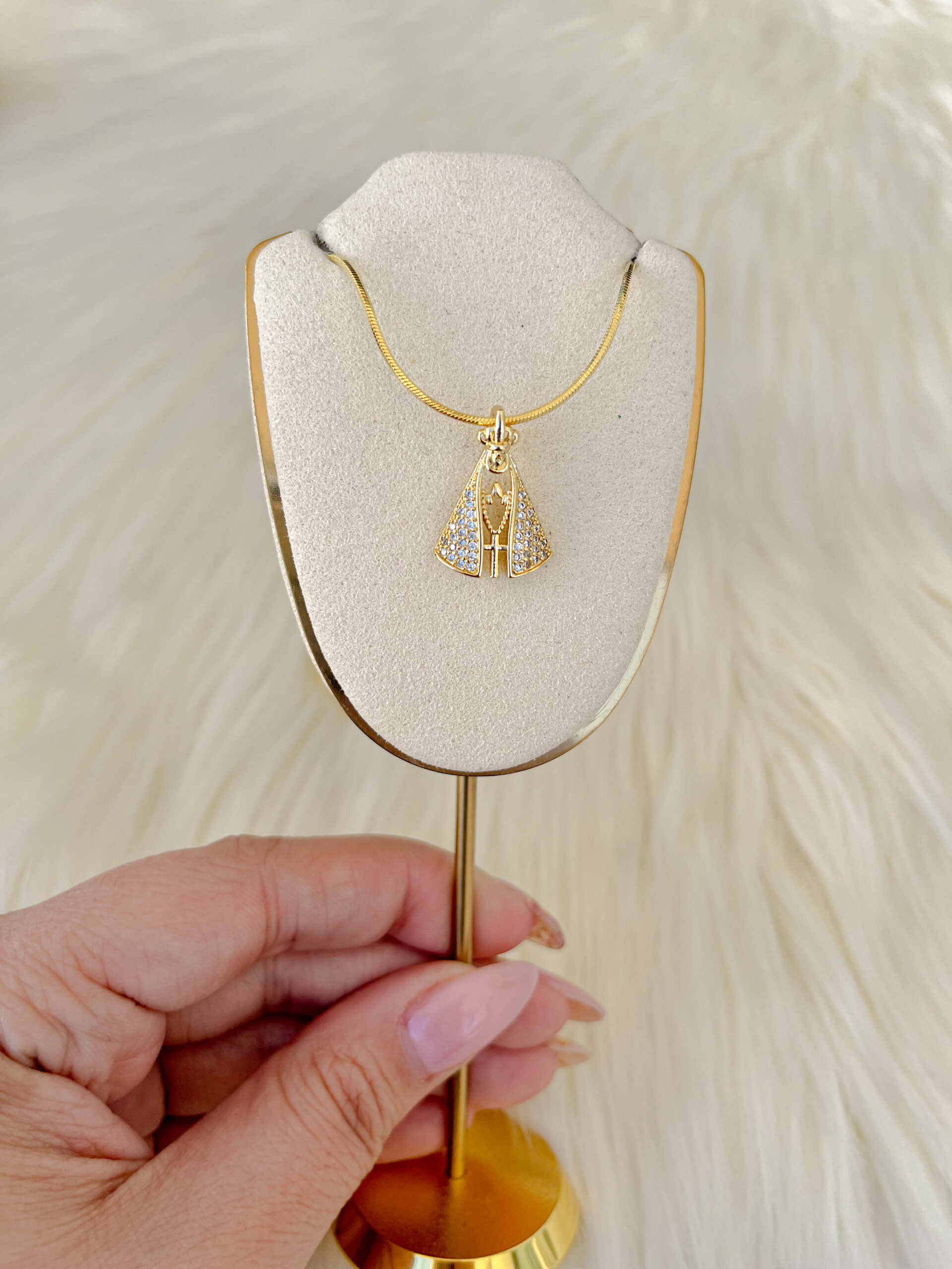 Cadena Silueta Virgen del Valle