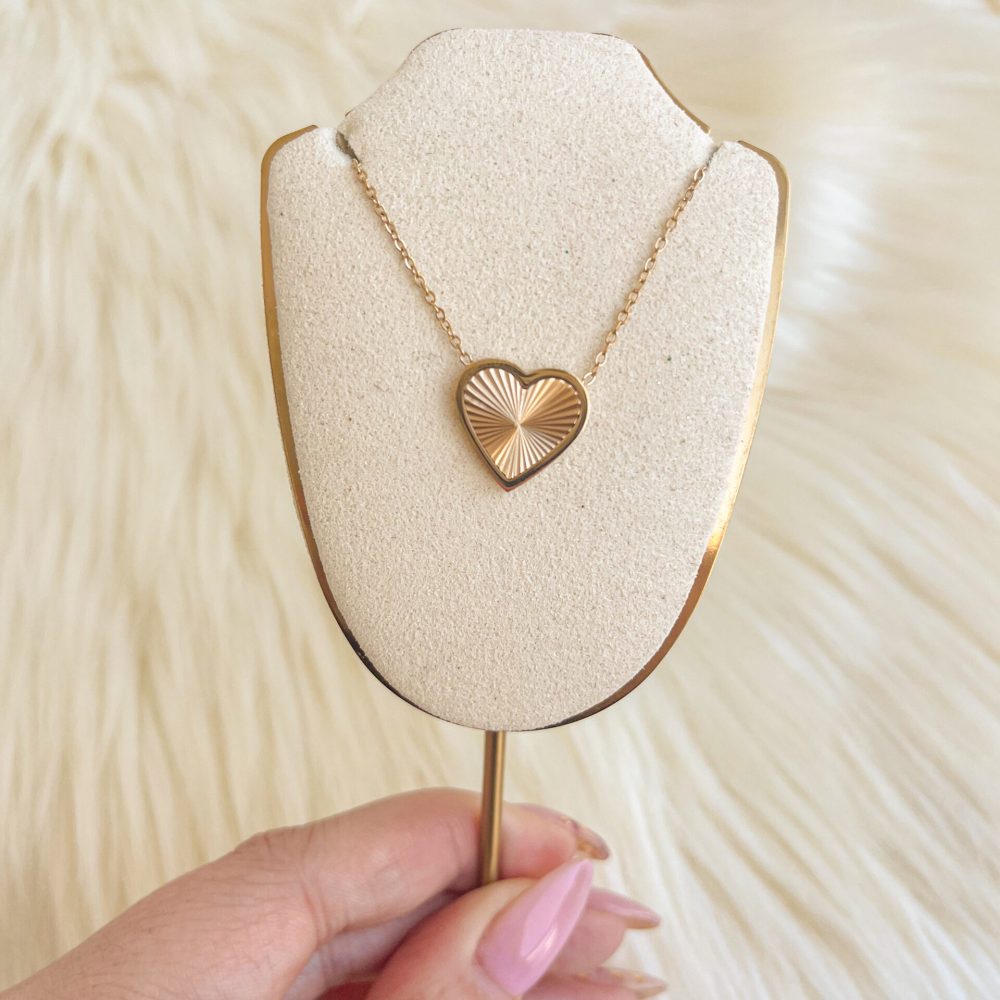 Cadena Corazon Biselado
